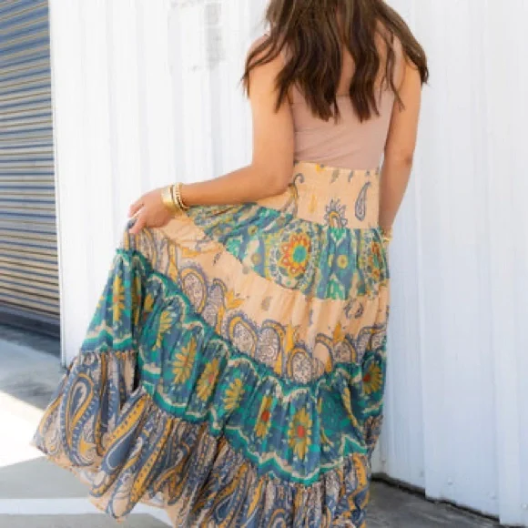 Free People Super Thrills Convertible Maxi
Skirt Sz XS - Picture 2 of 6